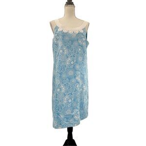 Loft sleeveless blue dress size 12